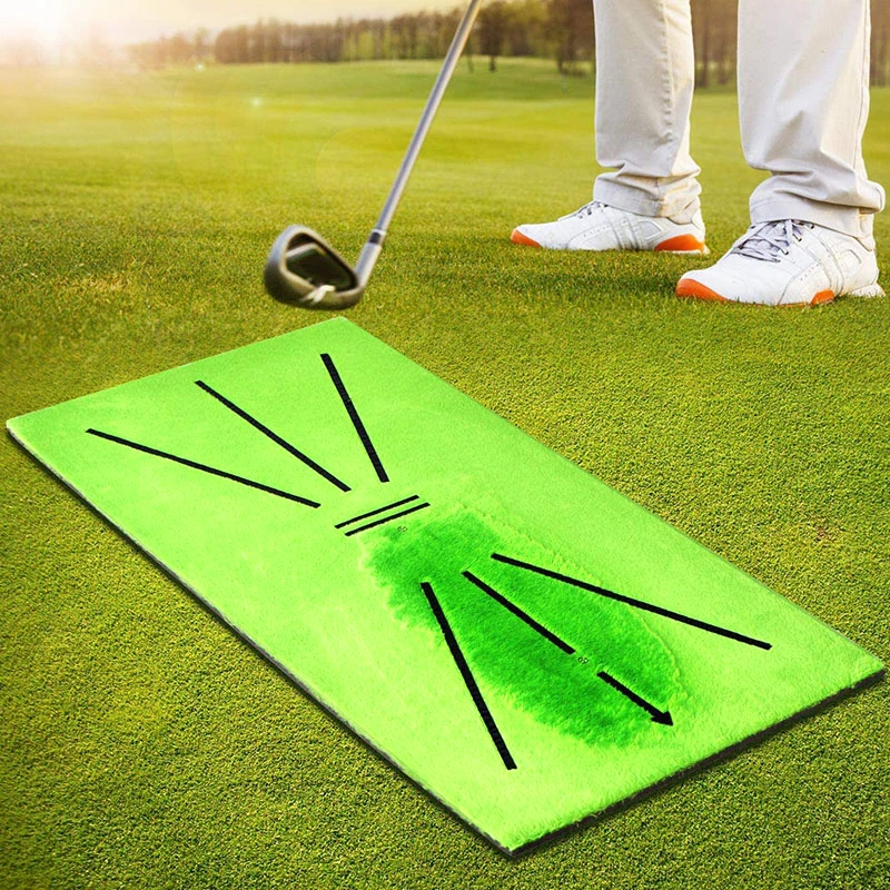 Golf Training Mat Swing Track Practice Marking Pad Detection Batting Ball Trace Directional Mat 30X60CM Golf Swing Practice Mats