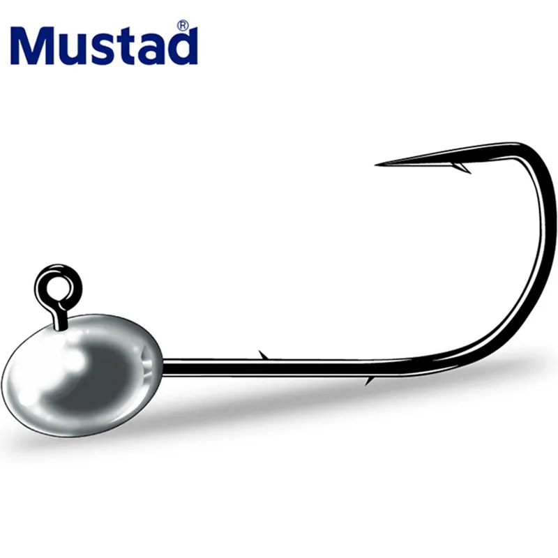 

Mustad 1.5g 2.5g 3.5g 5g Fish Hook Jig Fishing Lead Head Hook Lure Soft Bait Hook Perch Mandarin Fish Double Back Thorn Hook