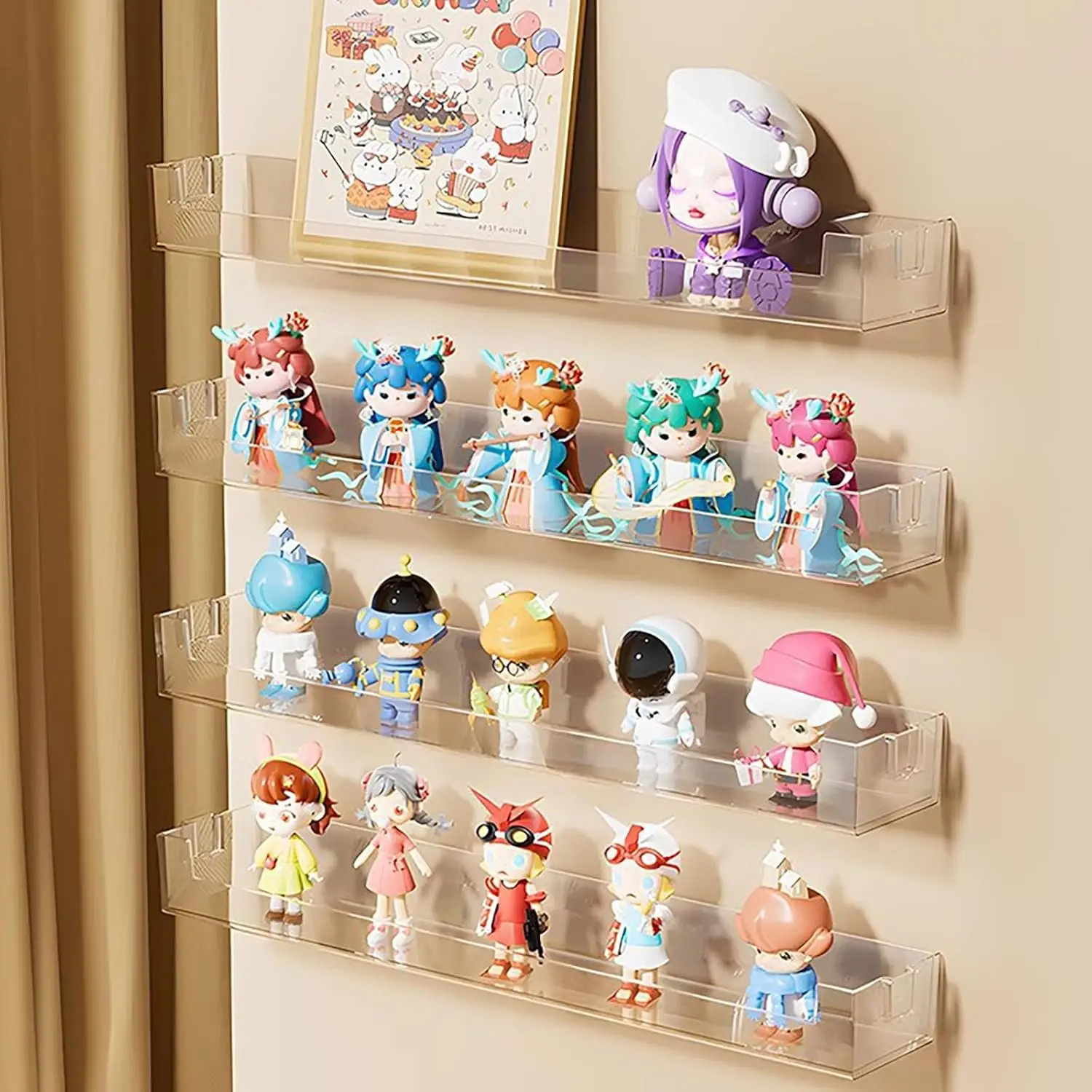 Floating Shelves - Expositor de Acrílico Montado na Parede
