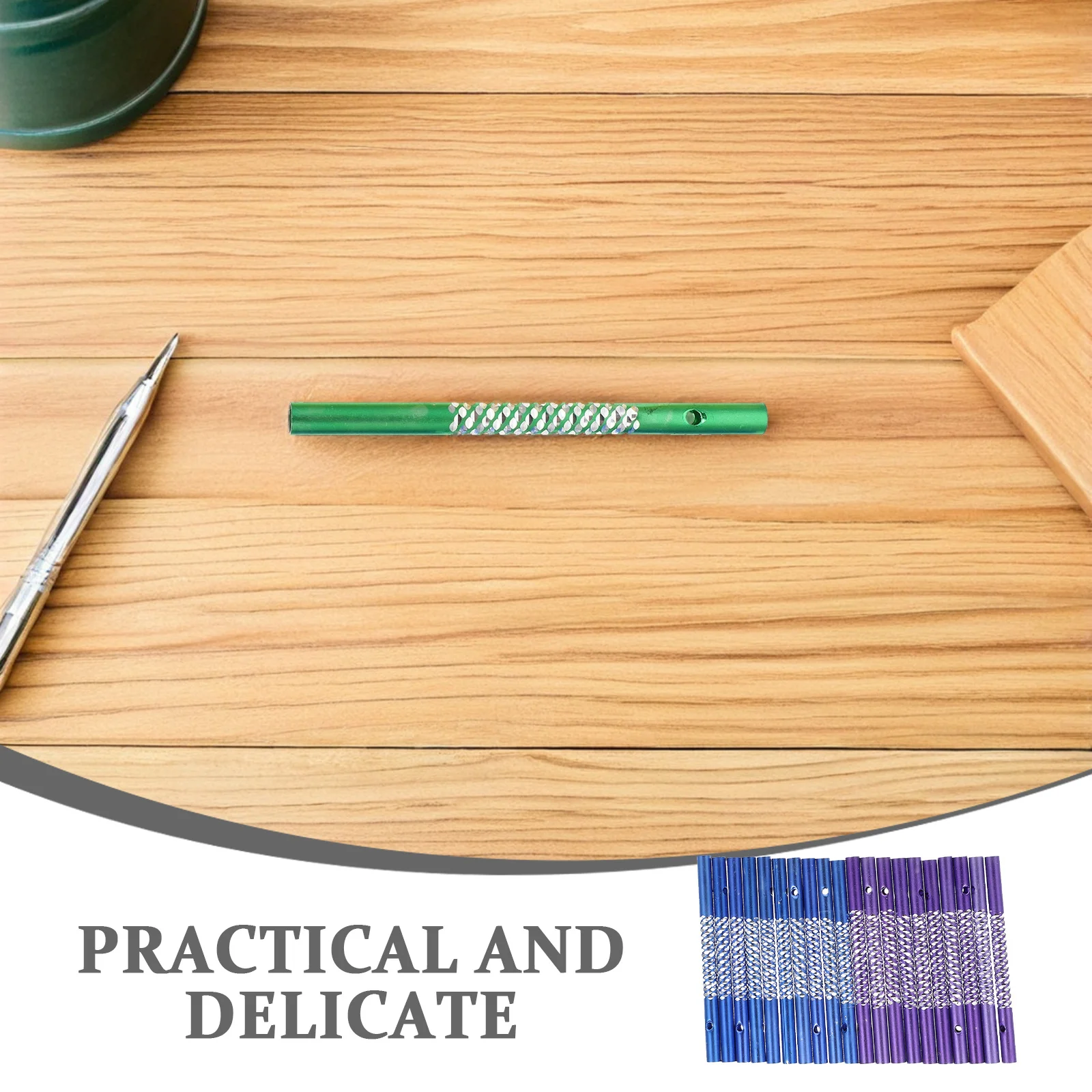 

100Pcs Metal Wind Chime Tubes DIY Crafting Material Sturdy Long Lasting Garden Accessory Wind Chime Tubes Metal