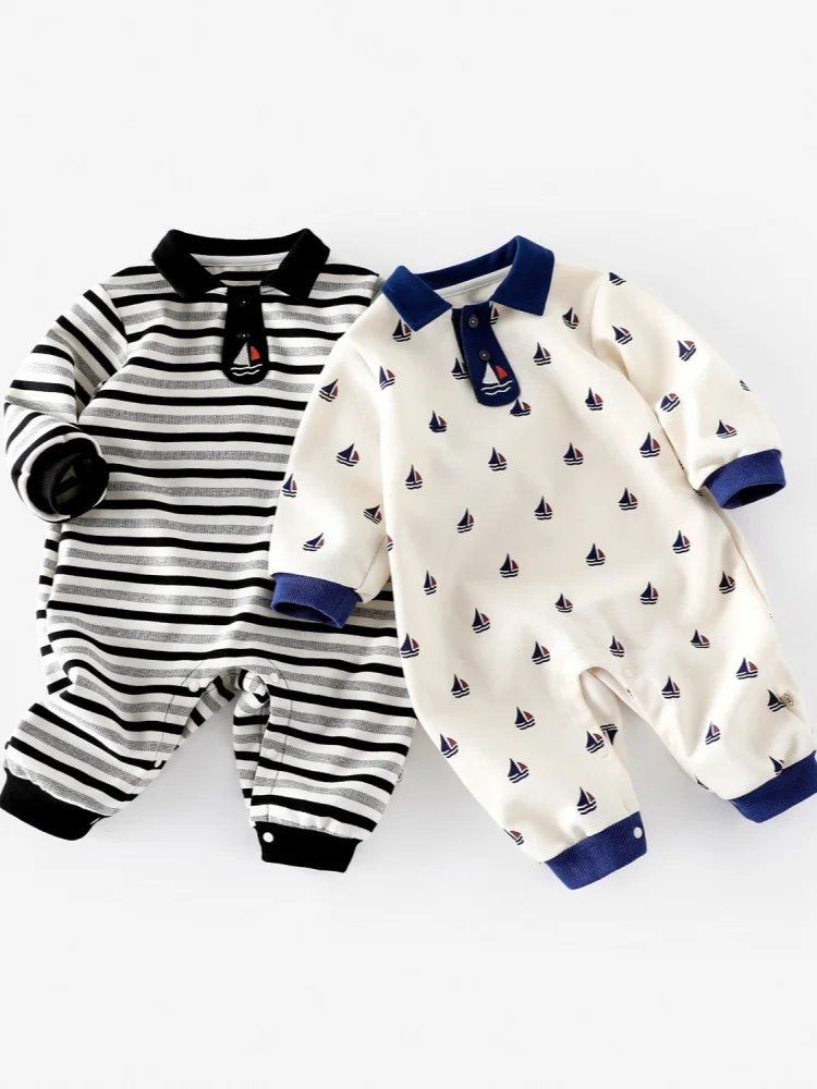 

Весенний наряд для малышей Rer College Sle, корейская одежда для новорожденных на один год, весенний комбинезон в стиле Харадзюку для мальчиков и девочек, комбинезон в стиле Харадзюку