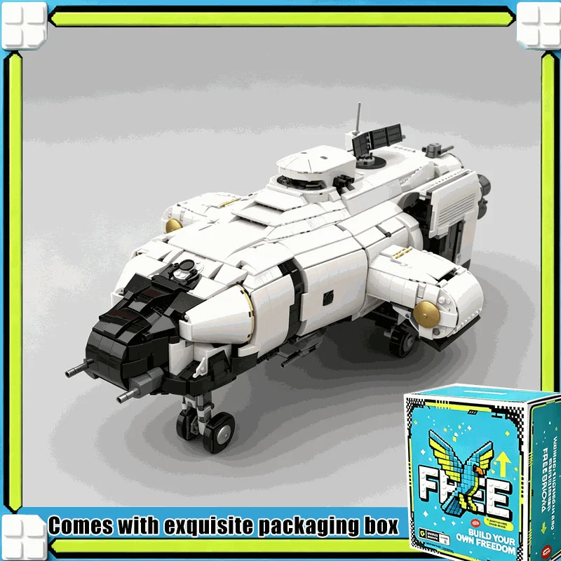 6189PCS MOC Deep Space Heavy Dropship Model Custom Building Blocks DIY Assembly Kit Creative Educational Display Toy Gift