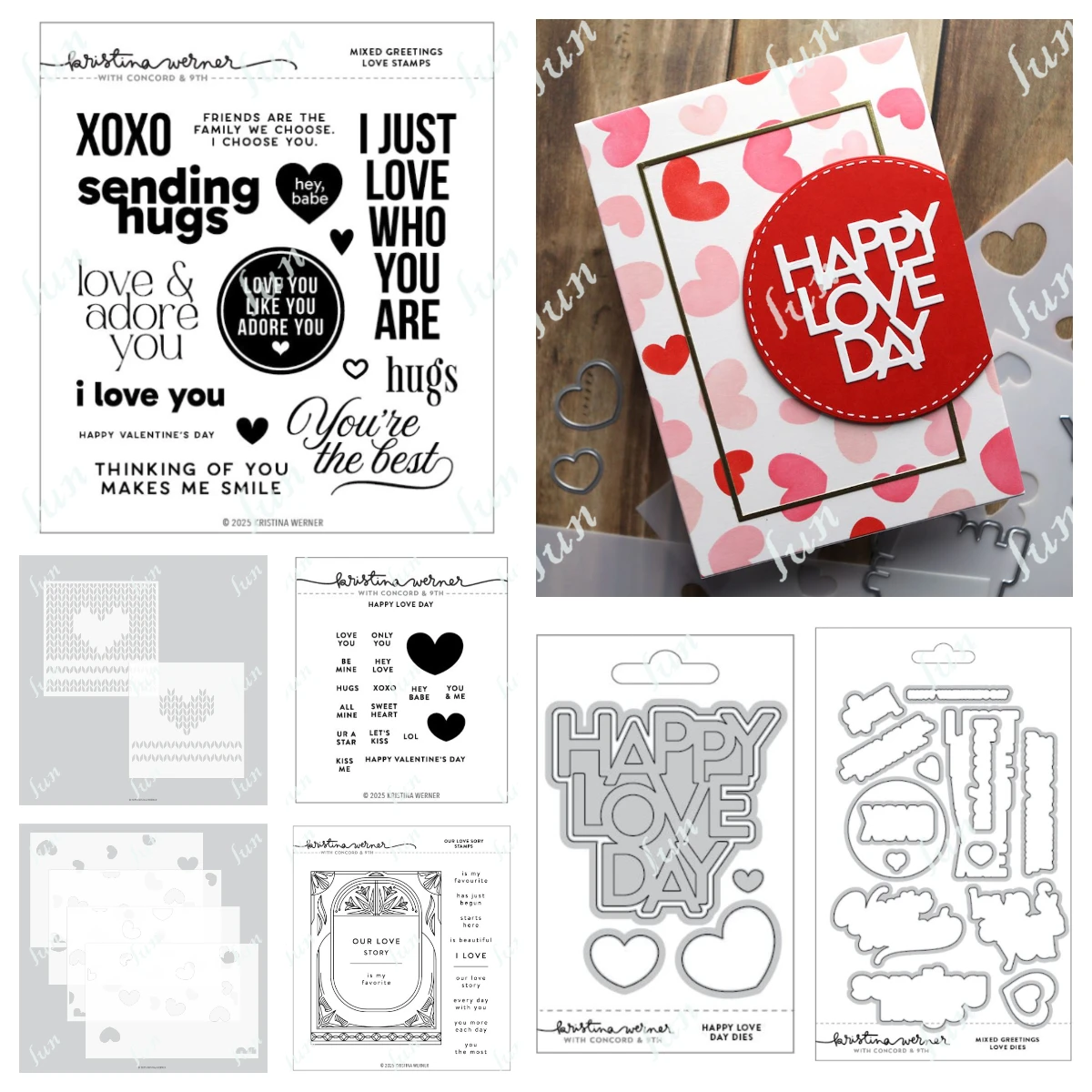 New Valentine's Greeting Love Background Metal Cutting Dies Clear Stamps Scrapbooking Stencil DIY Paper Embossing Craft Supplies