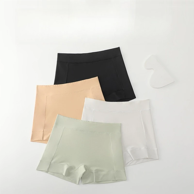 Cooling Anti Slip Shorts Plus Size Seamless Panties Breathable Briefs for Women No Show Underwear