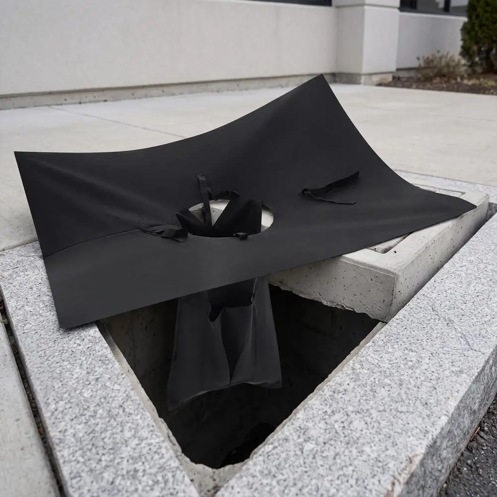 Witch Hat Drain Filter Catch Basin Drain Filter 48x48x22 Inch Stormwater Sediment Guard with Tie Straps Rain for Gardens