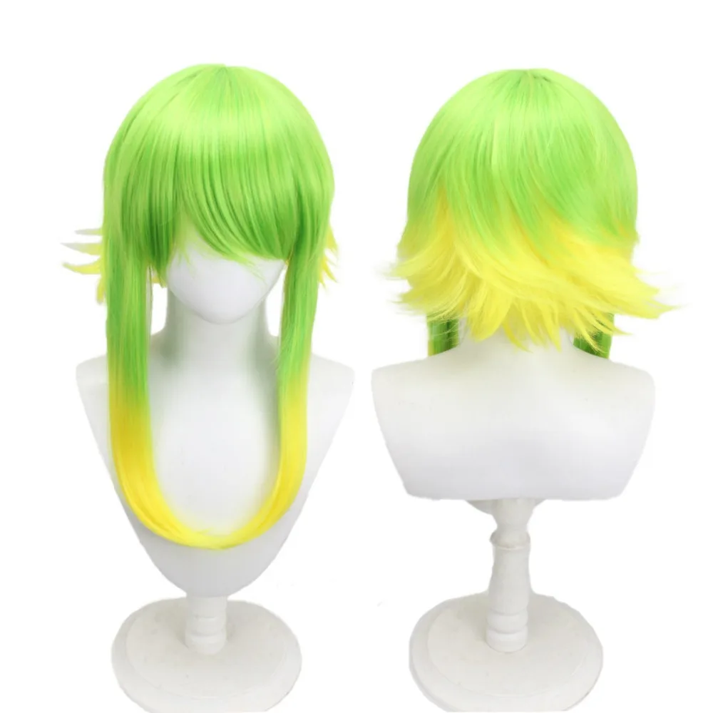 

Парик для косплея Gumi, светло-зеленый с желтым градиентом, в стиле аниме