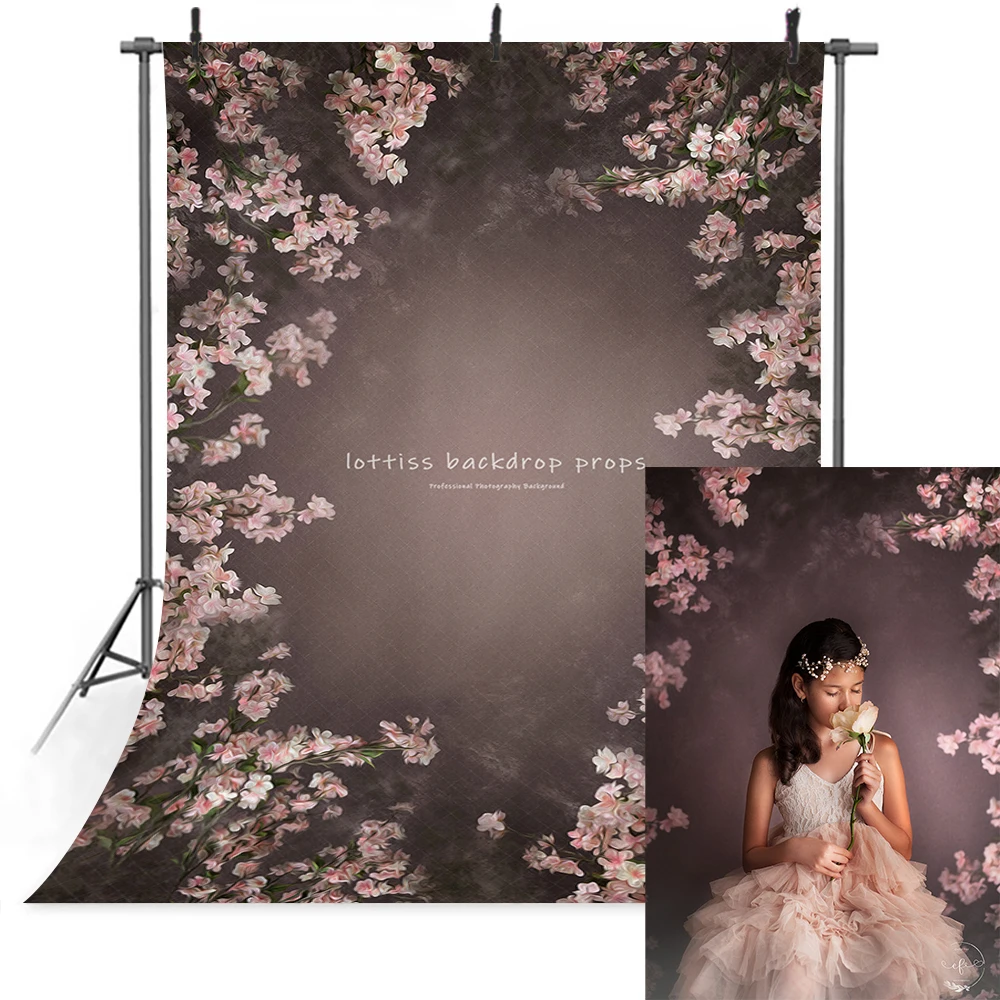 

Flower Backdrop Adult Portrait Photography Girl Kids Photocall Garden Floral Background Children Baby Photostudio Props