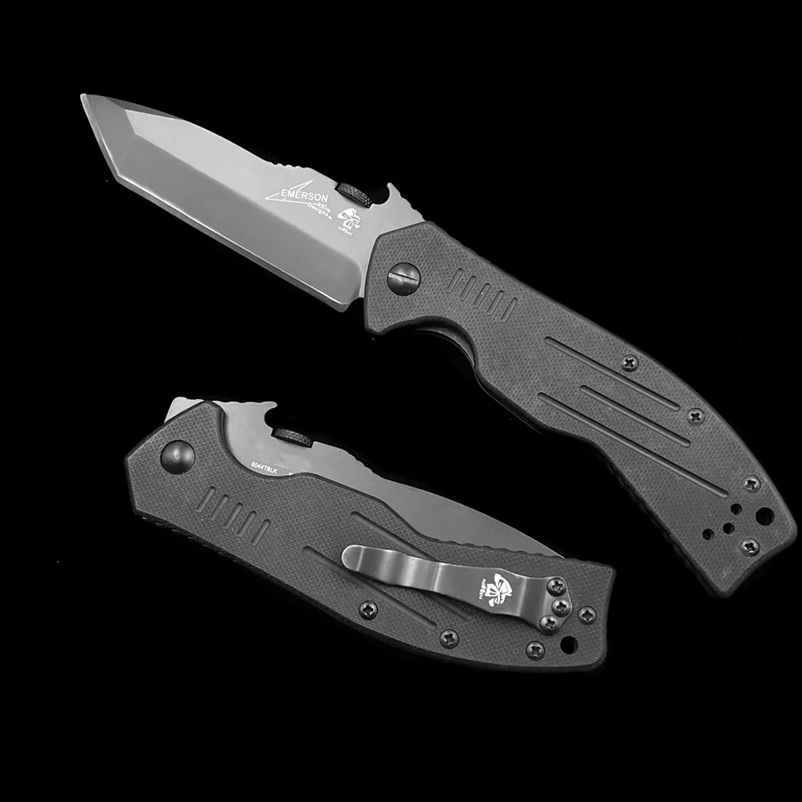 KS 6044TBLK CQC-8K Emerson Folding Knife Outdoor Camping Hunting Pocket EDC Tool Knife