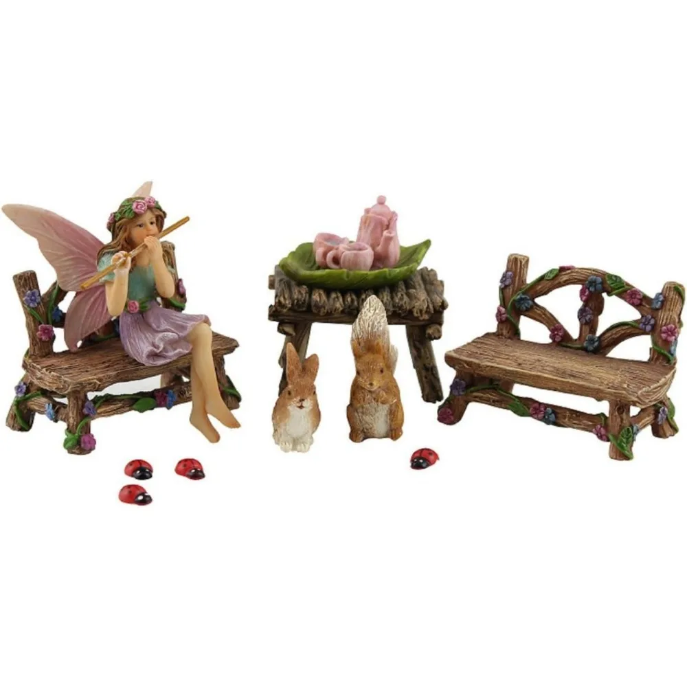 

Набор аксессуаров для сказочного сада: фигурки Беллы, миниатюрные белки, кролики, божьи коровки, 14 предметов, стартовый набор