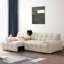 Designerska Sofa Elektryczna Prosta Rzędowa Wysuwana Wielofunkcyjna Sofa Łóżko Małe Mieszkanie Divano Letto Meble Do Salonu