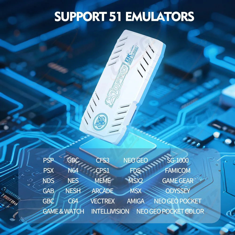 128G X10 PRO 4K TV Game Stick لعبة فيديو وحدة التحكم 128G مع 2/50000 لعبة وحدة تحكم لاسلكية غمبد ريترو وحدة تحكم بجهاز لعب محمول