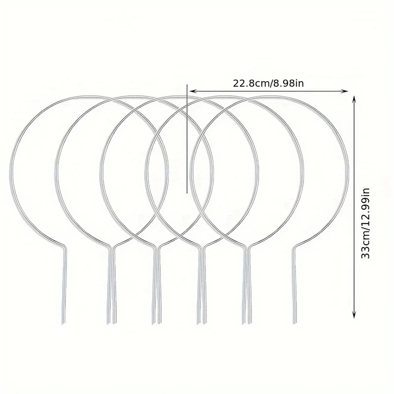 5 Pcs Arch Clear Acrylic Plant Trellis Invisible Support For Indoor Vines Flowers Garden Climbing Plants