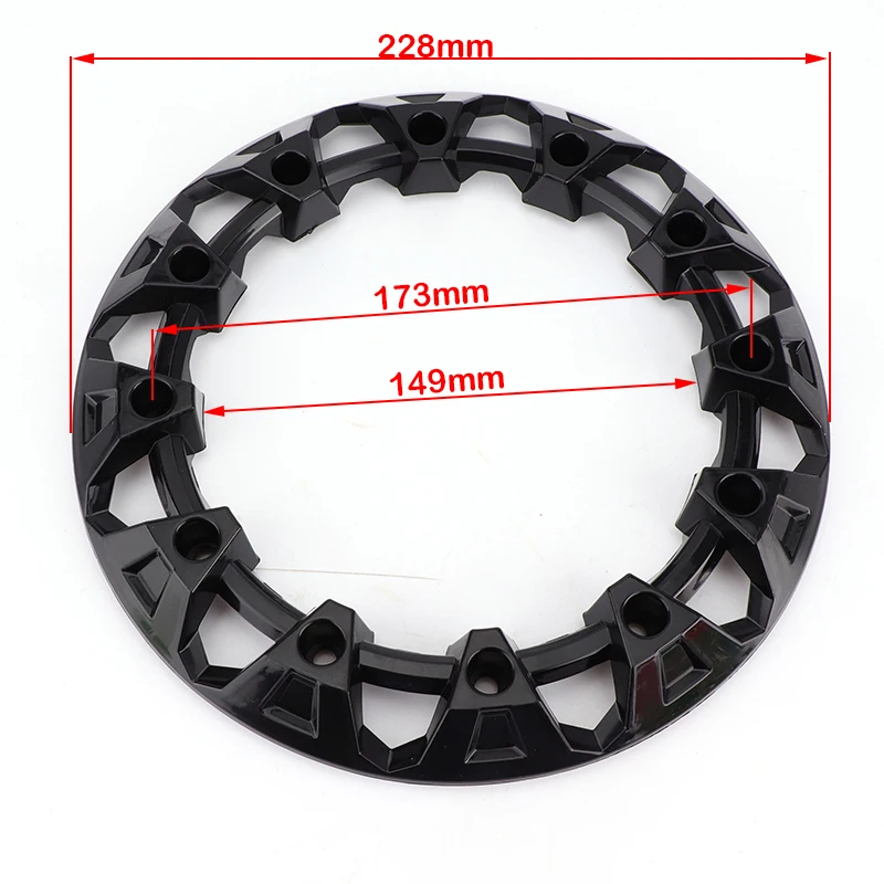 1 pair/2 pcs 8 inch ATV Wheel Trim Hub Protection Decor Rim Cap Plastic Cover For ATV Buggy Quad Bike 8