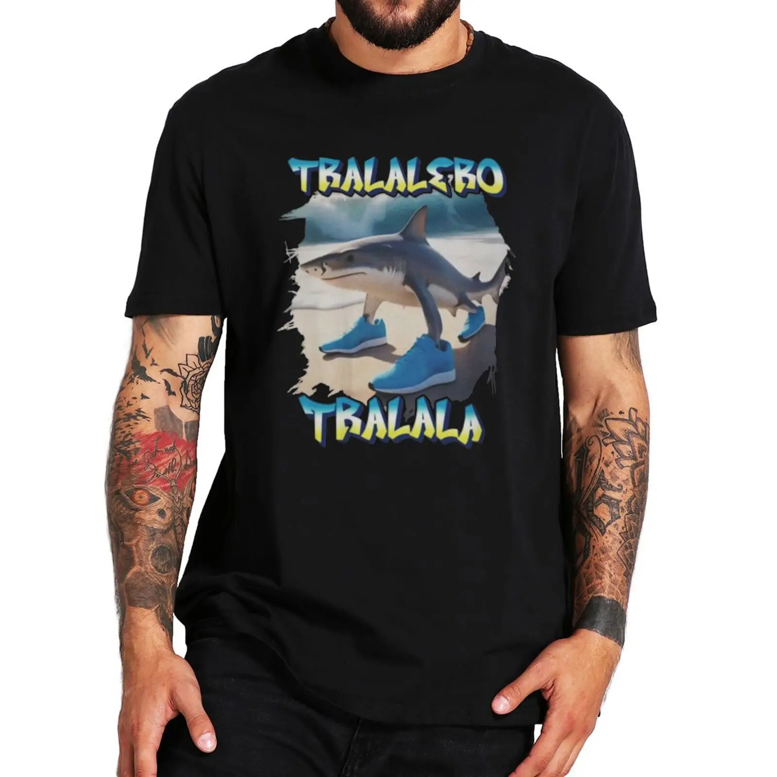 

Tralalero Tralala T Shirt Funny Meme Graphic Vintage T-shirt For Men Women 100% Cotton Summer Unisex Y2k Streetwears