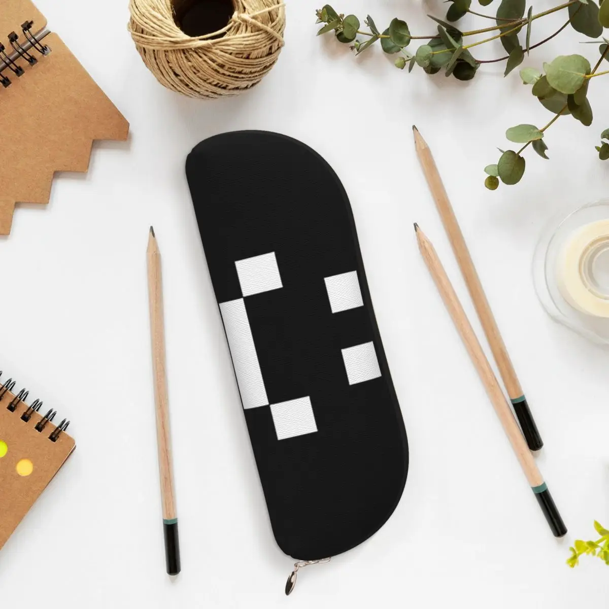 Quackity Merch Smile Logo مقلمة حامل قلم تخزين لوازم القرطاسية سعة كبيرة صندوق القلم حقيبة أقلام رصاص للبنين بنات