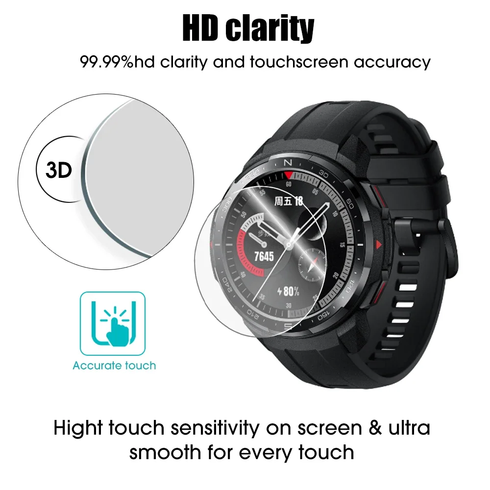 Glass for Huawei Honor Watch GS Pro Tempered Glass Screen Protector 9H Hardness Smart Watch Protective Glass Film on GS Pro