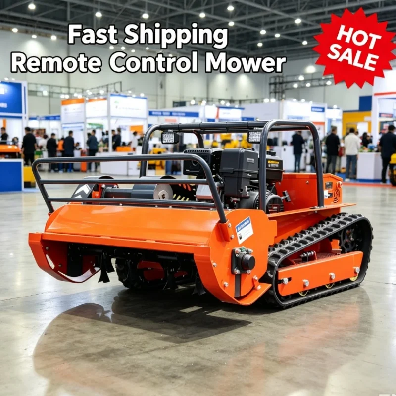 Customized Factory Direct Remote Control Lawn Mower Mulching Lawn Mower High Efficiency For Pasture Use