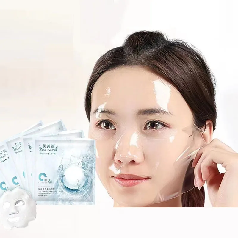 10 pcs Crystal mask hydrating and moisturizing human skin transparent firming and tender mask  Skin care