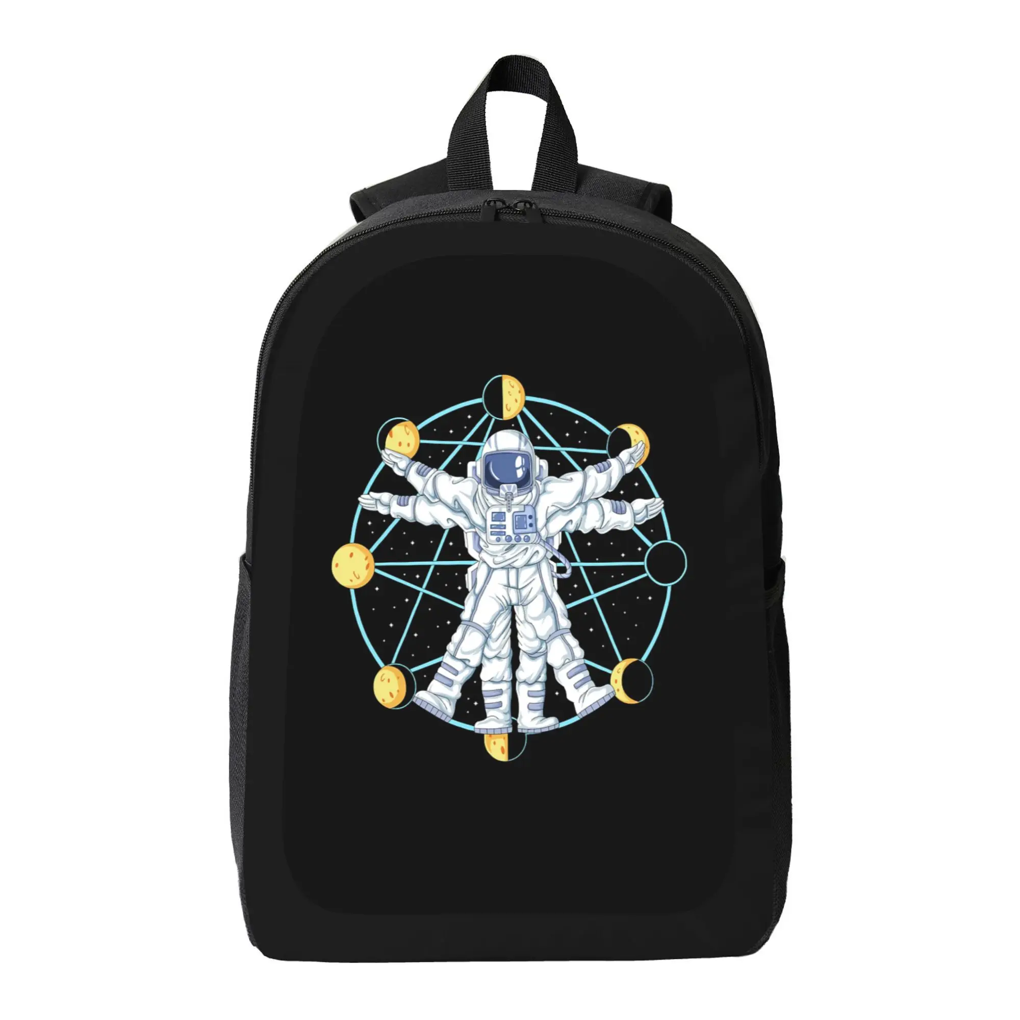 

Astronaut Vitruvian Backpack - Large Capacity School Bag with Adjustable Strap, Lightweight School Bag, Suitable for Teens