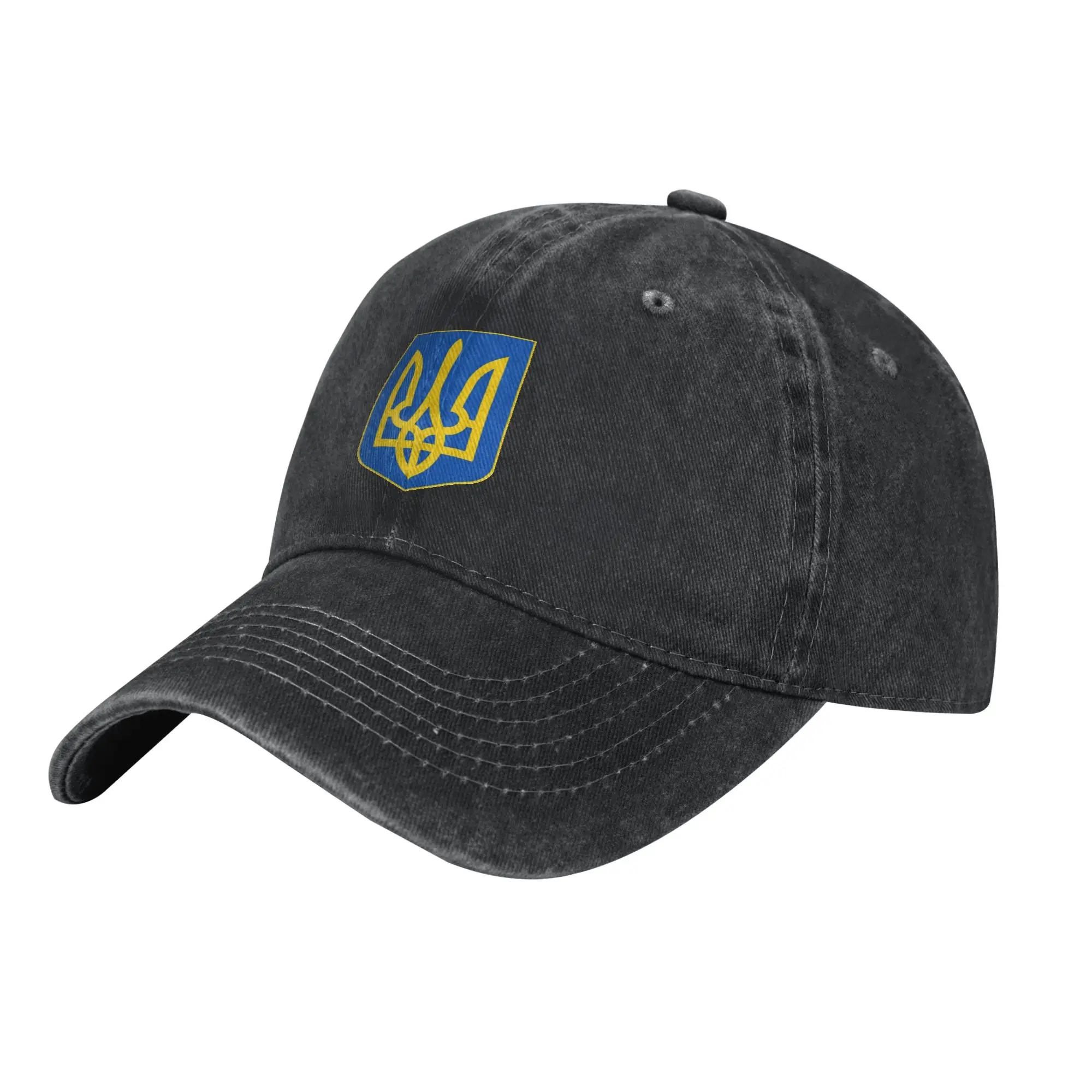 Classic Ukraine Coat of Arms Baseball Cap Unisex Style Distressed Denim Snapback Cap  Outdoor Summer Adjustable Fit Caps Hat
