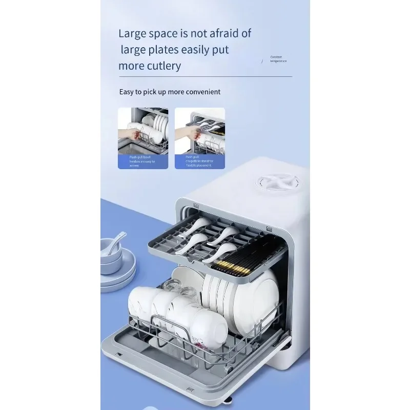 Ideal Space-Saving Portable Mini Countertop Dishwasher RV Fully Automatic Dishwasher With Water Tank