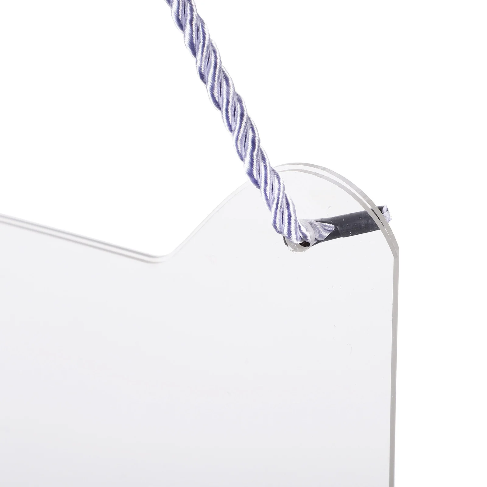 

Hanging Acrylic Sign Holder Price Tag Display Clear Transparent Sturdy for Shops Supermarkets Retail Stores Photos Menus