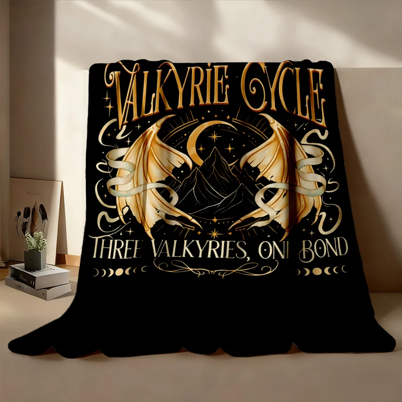 Valkyrie Cycle Cozy Blanket, Nesta Archeron SJM Bookish Warm Blanket, Three Valkyries Graphic Soft