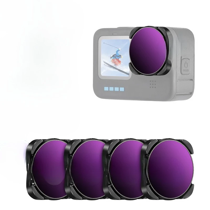 Action camera filter Polarizing dimmer