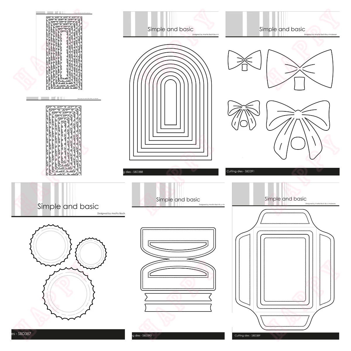 Broken Lines Mini Slim Dies Series New Metal Cutting Dies Decorating Scrapbook Diy Paper Card Album Mould Craft Arches A6 Dies