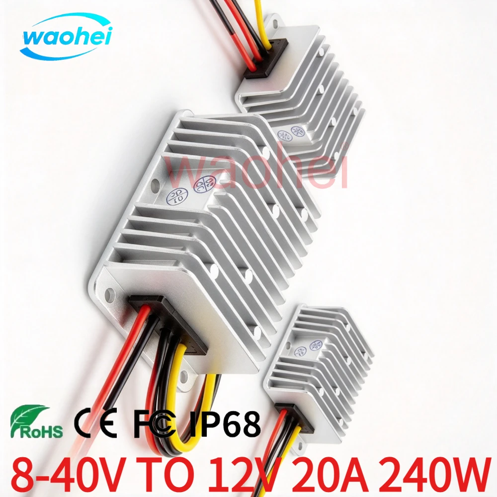 DC 8-40V to DC 12V 3A 6A 10A 15A 20A 25A 30A...