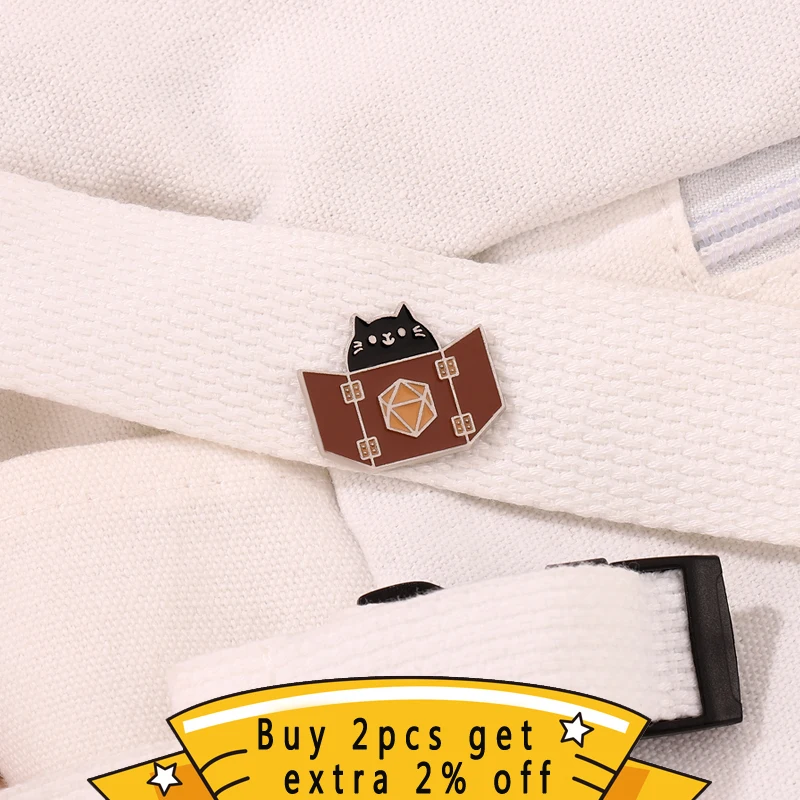 Cartoon Games Enamel Pins Role Playing Dungeon Cat Brooches Lapel Badges For Hot Backpack Jewelry Gifts For Fans Friends