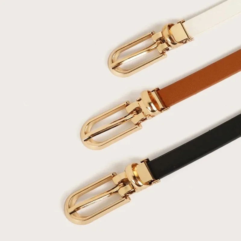 Nieuwe Fijne Riem Dames Riem Student Lederen Decoratie Designer Riemen Vrouwen Hoge Kwaliteit Luxe Riem 3Pcs