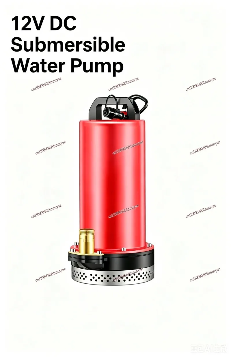 12V Rechargeable Lithium Battery Wireless Remote Submersible Flow Device Home Farm Water Transfer Equipment