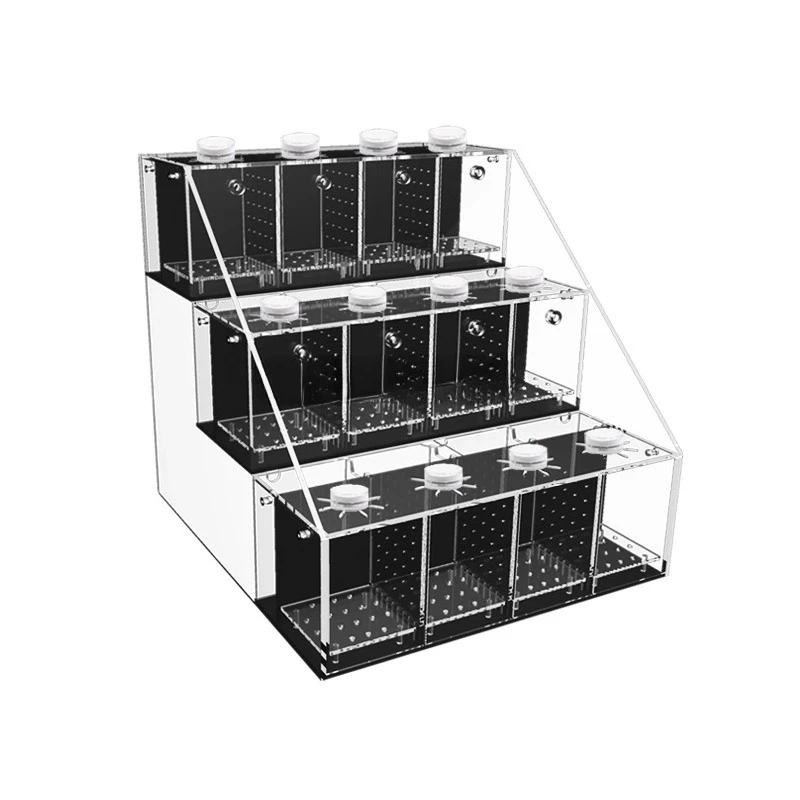 Transparent Douyu tank desktop stepped multi-layer multi-grid water-free ecological tank self-circulation landscaping