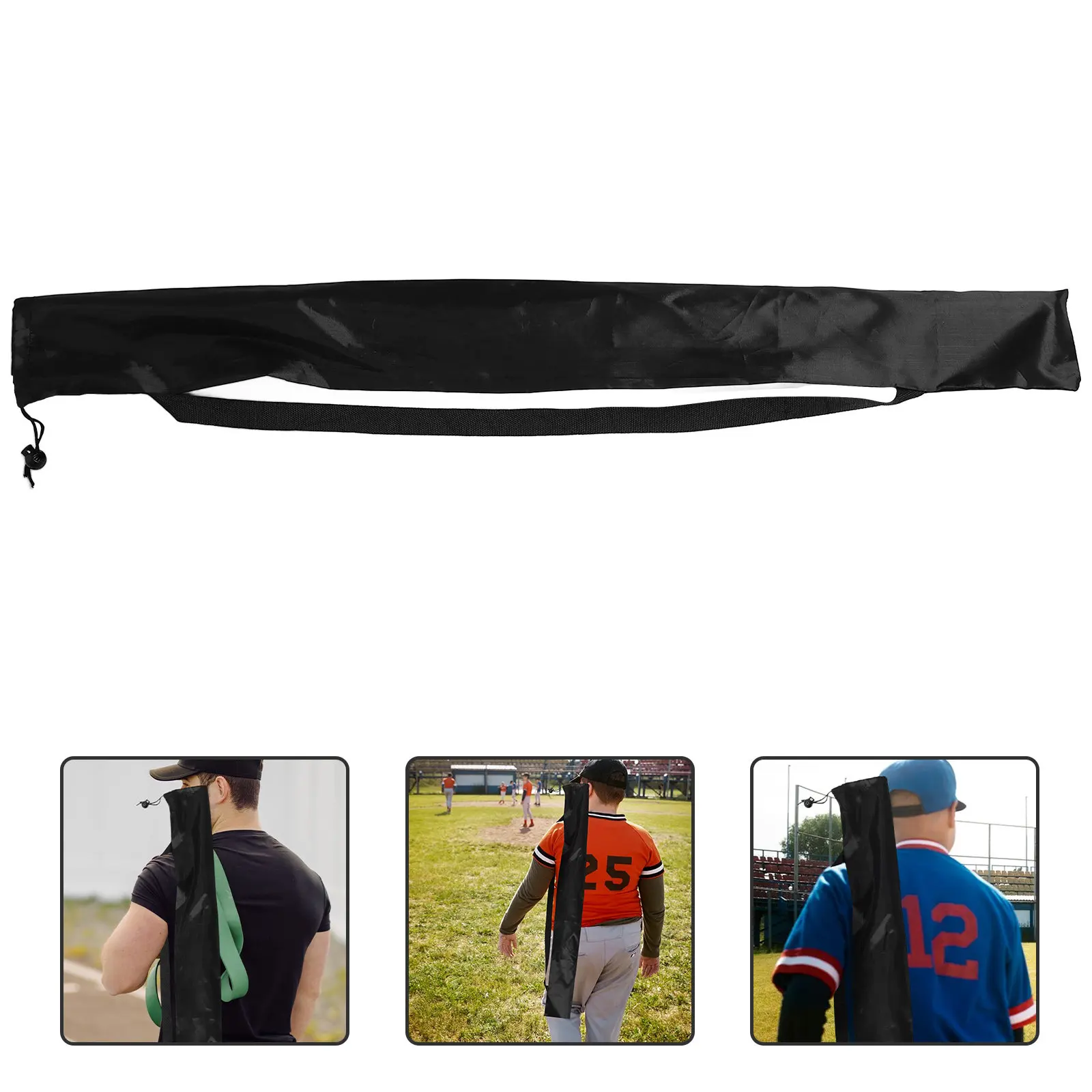 

Сумка для переноски бейсбольной биты из водонепроницаемой ткани Оксфорд с ручками и регулируемыми лямками для рюкзака, для софтбола и хоккея