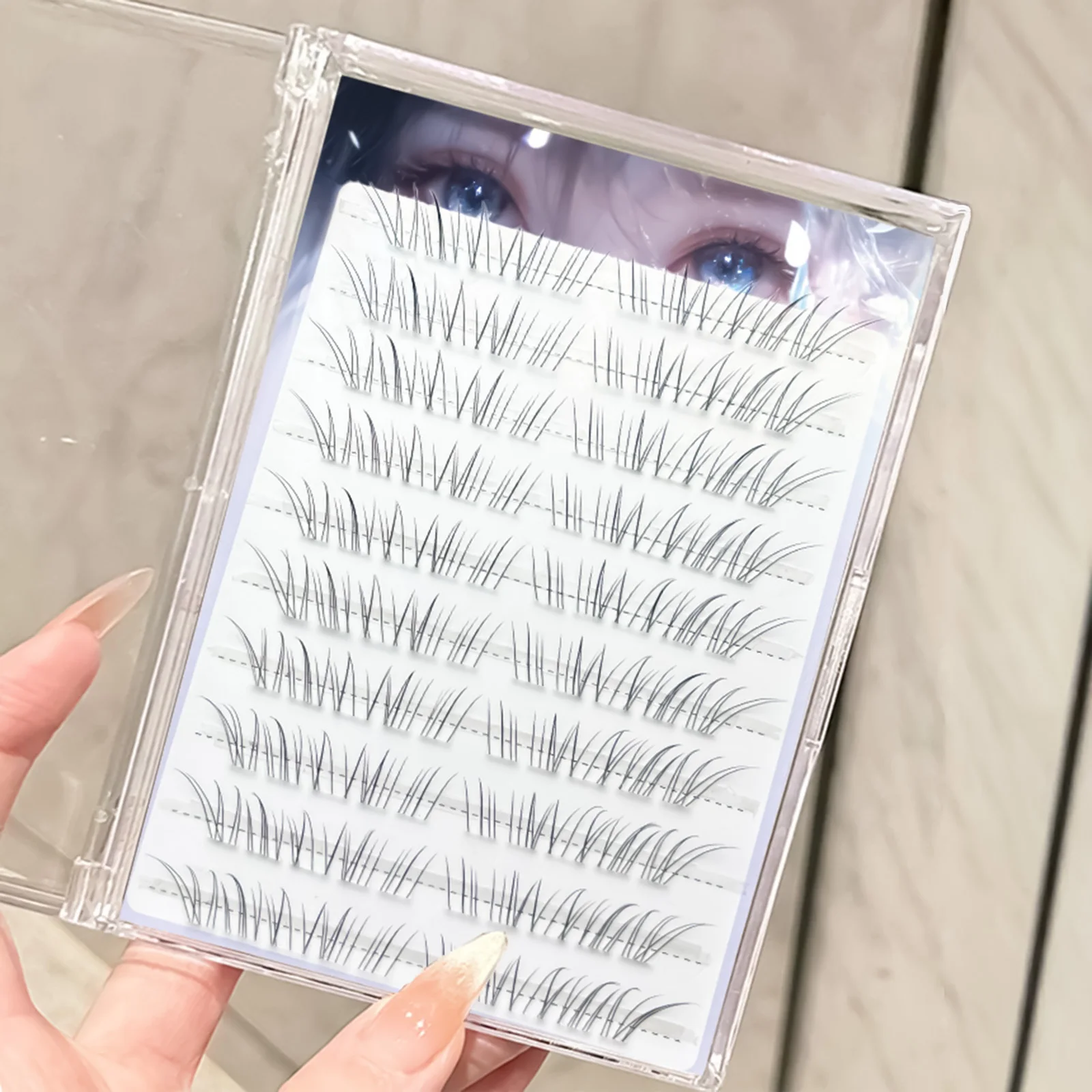Natural Lash Extensions Individual Cluster Eyelashes Volume Wispy Foxes Style Lashes For Women Makeup Daily Fluffy Lightweight