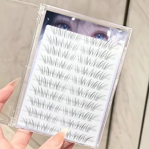 Natural Lash Extensions Individual Cluster Eyelashes Volume Wispy Foxes Style Lashes For Women Makeup Daily Fluffy Lightweight