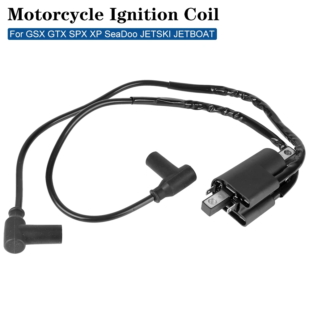 12V Motorcycle Accessories For GSX GTX SPX XP SeaDoo JETSKI JETBOAT High Pressure Coil 278000383 Black Motorcycle Ignition Coil