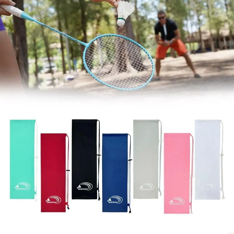 

Утолщенный бархатный чехол для переноски ракетки для бадминтона, большая емкость, шнурок, верхняя пружинная пряжка Y08C