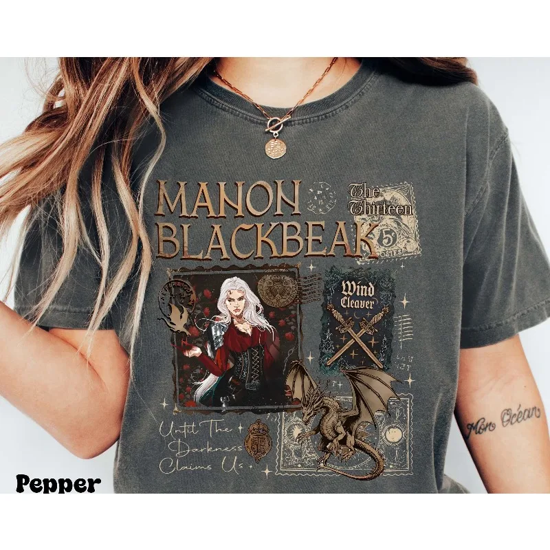 The Glass Throne: Manon Blake Bick T-shirt for Men, Summer New Casual T-shirt for Both Men and Women