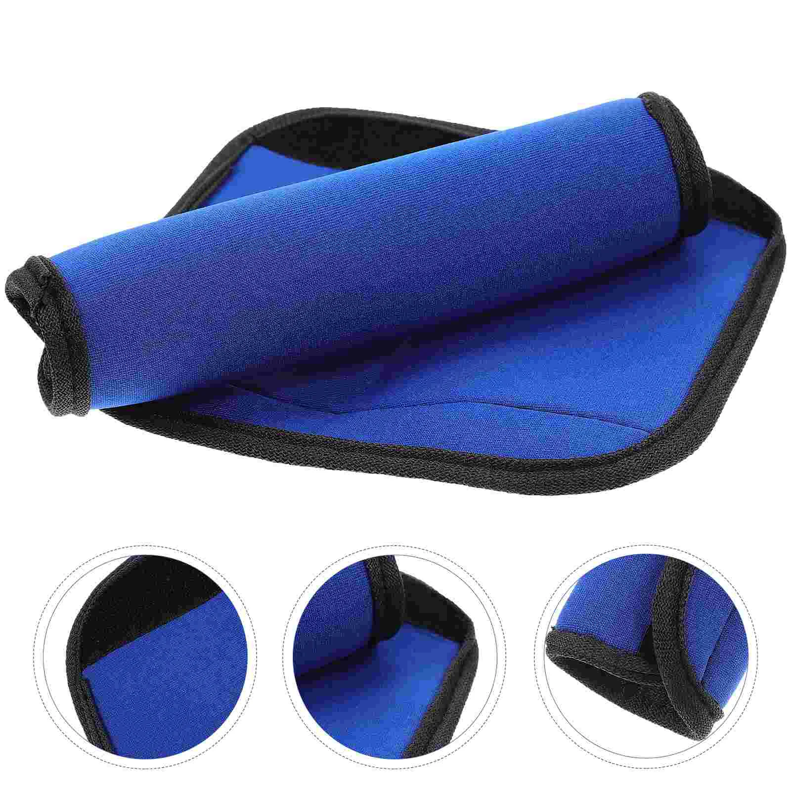 

2 Pcs Horizontal Bar Non-slip Weight Cover for Hip Thrusts Detachable Polyester Pad Sleeve Barbell Grip The Door