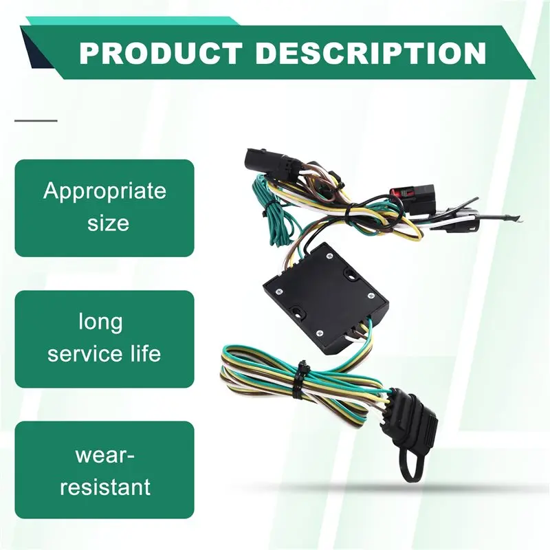 For Jeep Grand Cherokee 2022-2025& Cherokee L 2021-2025 C01SF02-C56327 Connector Trailer Wiring Harness 4-Pin Hitch Kit