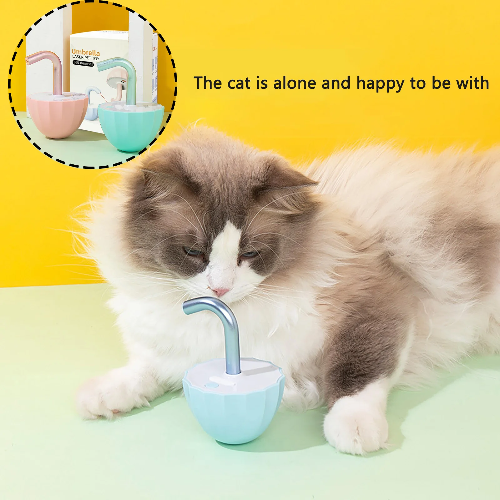 

Cat Laser Toy Cats Kitten Tumbler Interaction Toys 360 Degree Irregular Rotation Cat Toys for Indoor