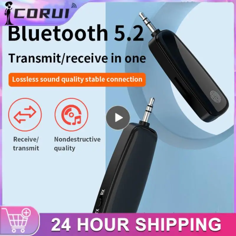 Bluetooth 5.2レシーバー送信機アダプター,3.5mmジャック,AUX,ステレオ,ハンズフリー通話,TFカード,車のオーディオプレーヤー,新品