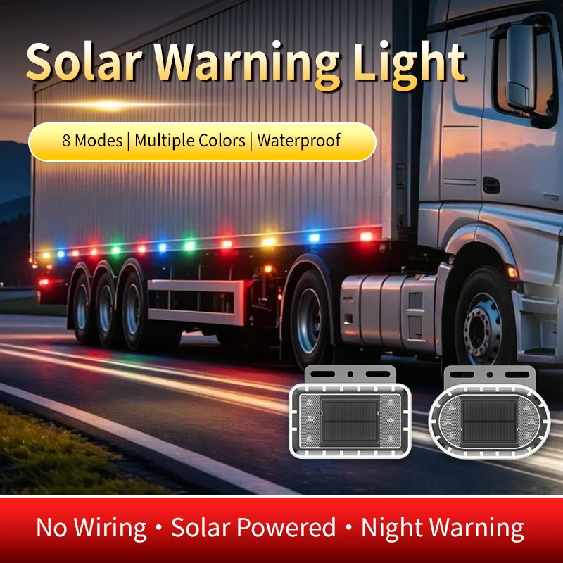 Anti-Rear-End Collision Strobe Light Light-Activated Vibration-Sensitive Light-Sensitive Flash Warning Light for Vehicle Safety