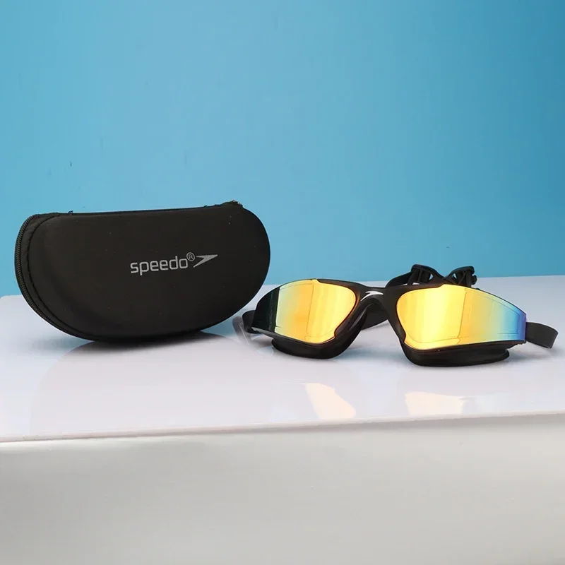 

speedo premium anti fog swim goggles wide angle waterproof lightweight unisex swim set
