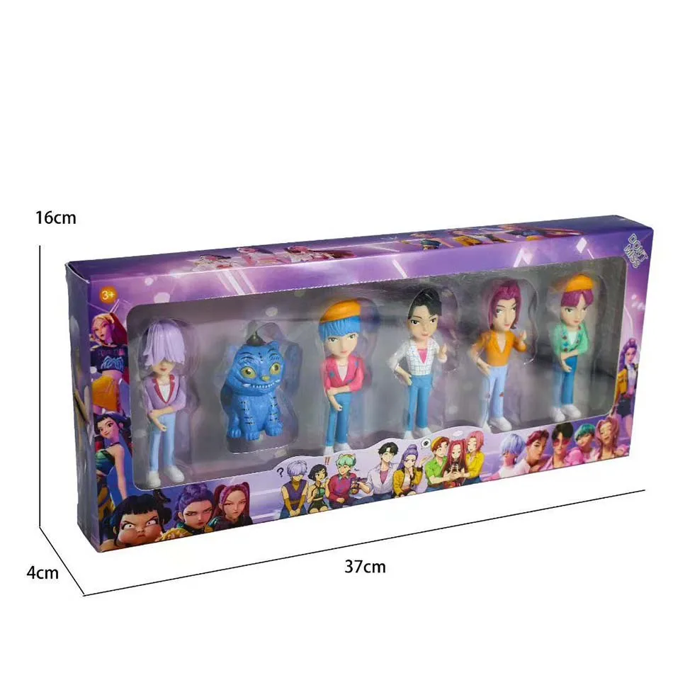 2026년 신상 Kpop 데빌 헌터 루미 조이 미라 애니메이션 폴리염화비닐 캐릭터 컬렉션 데스크탑 장식품 어린이 새해 선물