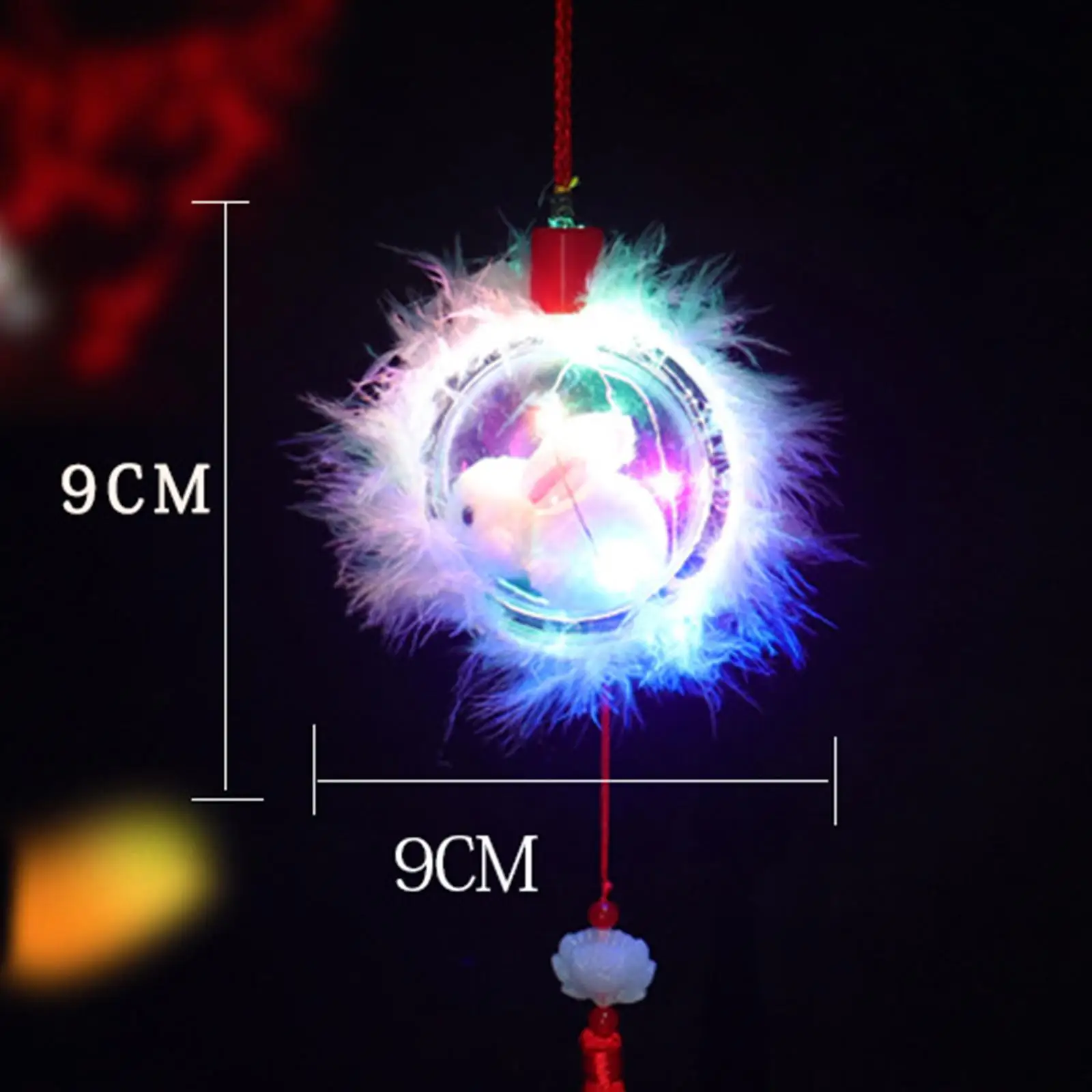 Mid Autumn Festival Lantern Making Props Rabbit Lantern for Spring Festival