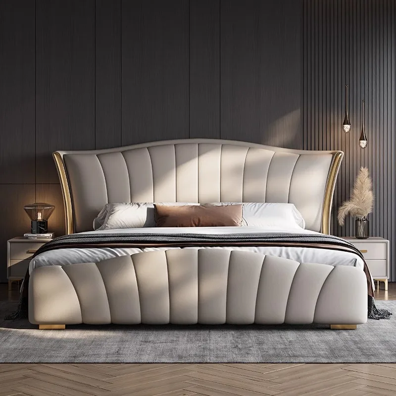 Italian Leather Bed…