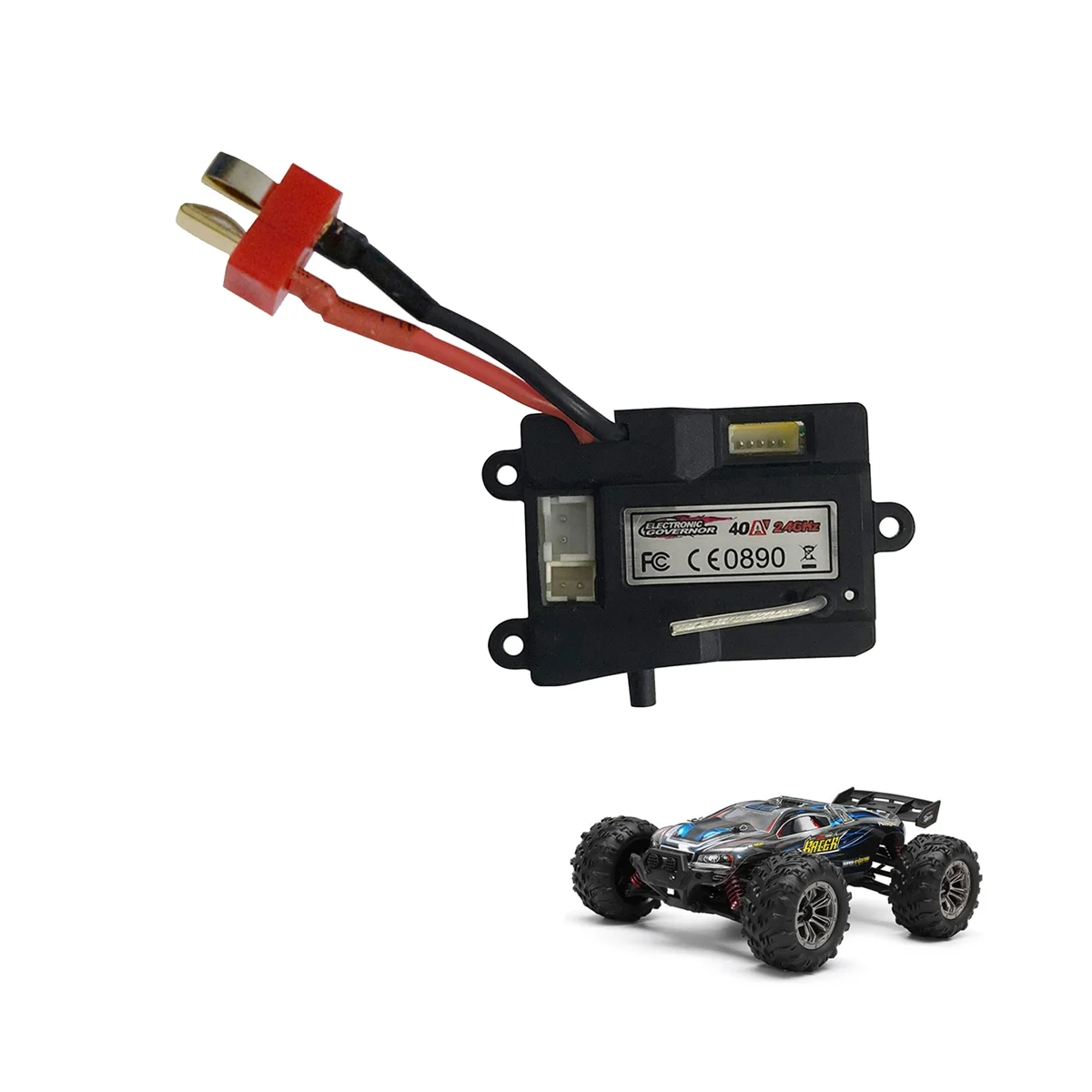 Contrôleur de vitesse électronique ESC, prise T ZJ07, pièces de rechange pour voiture RC Hosim XLH Xinlehong 9130 9135 9137 1/16